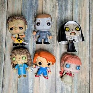Funko Pop Horror Lot OOB Leatherface Regan Michael Chucky Nun Annabelle No Boxes